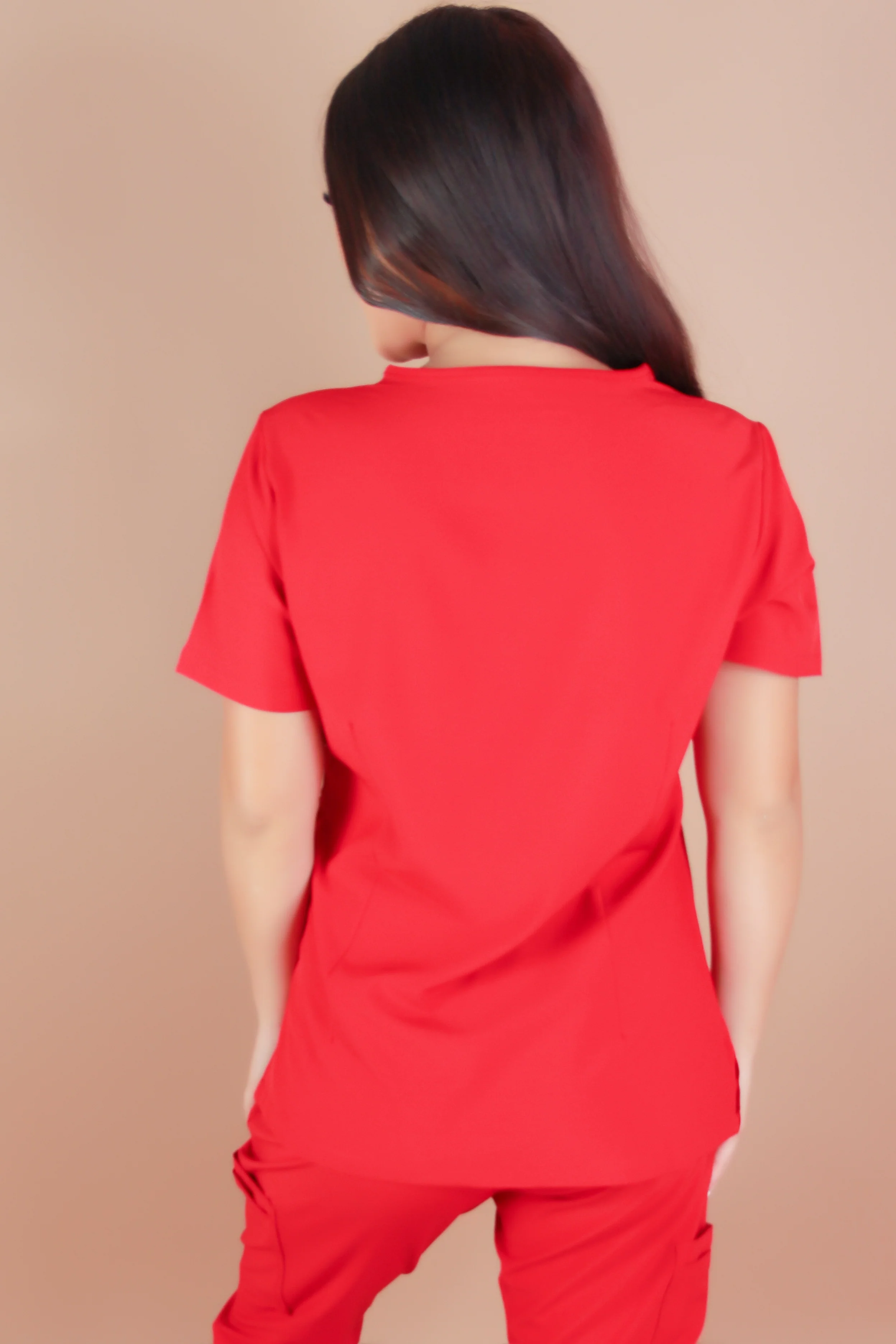 BE PATIENT WITH ME SCRUB TOP - Image 2