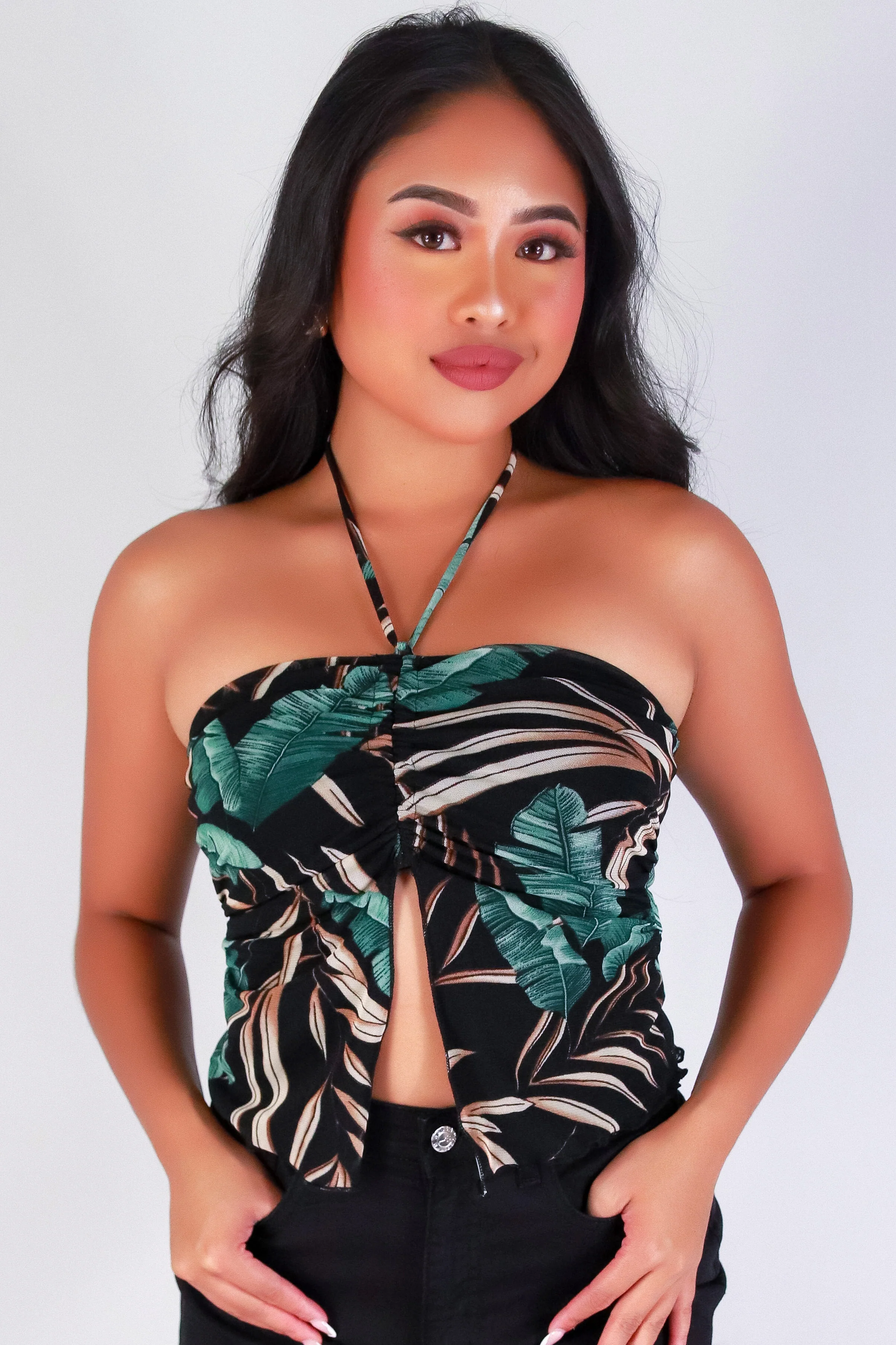 FLYAWAY FEVER HALTER TOP