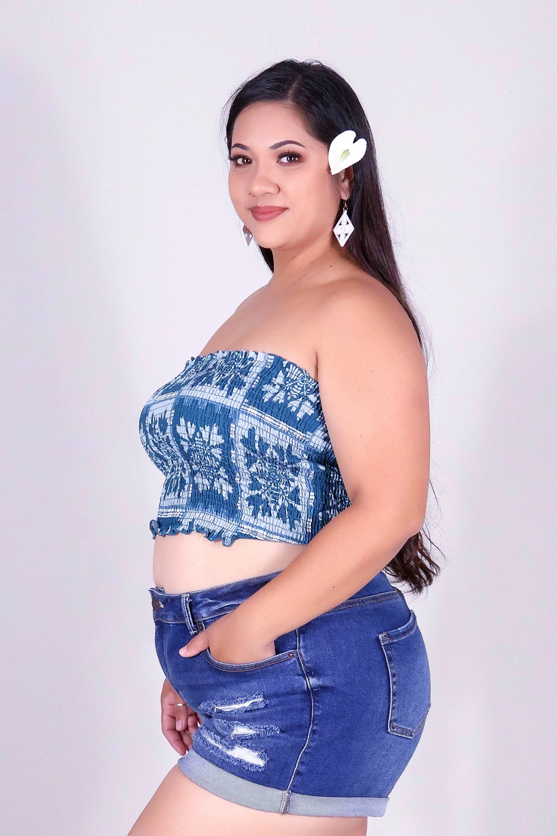 ULEI QUILT SMOCKED TUBE TOP - Image 3