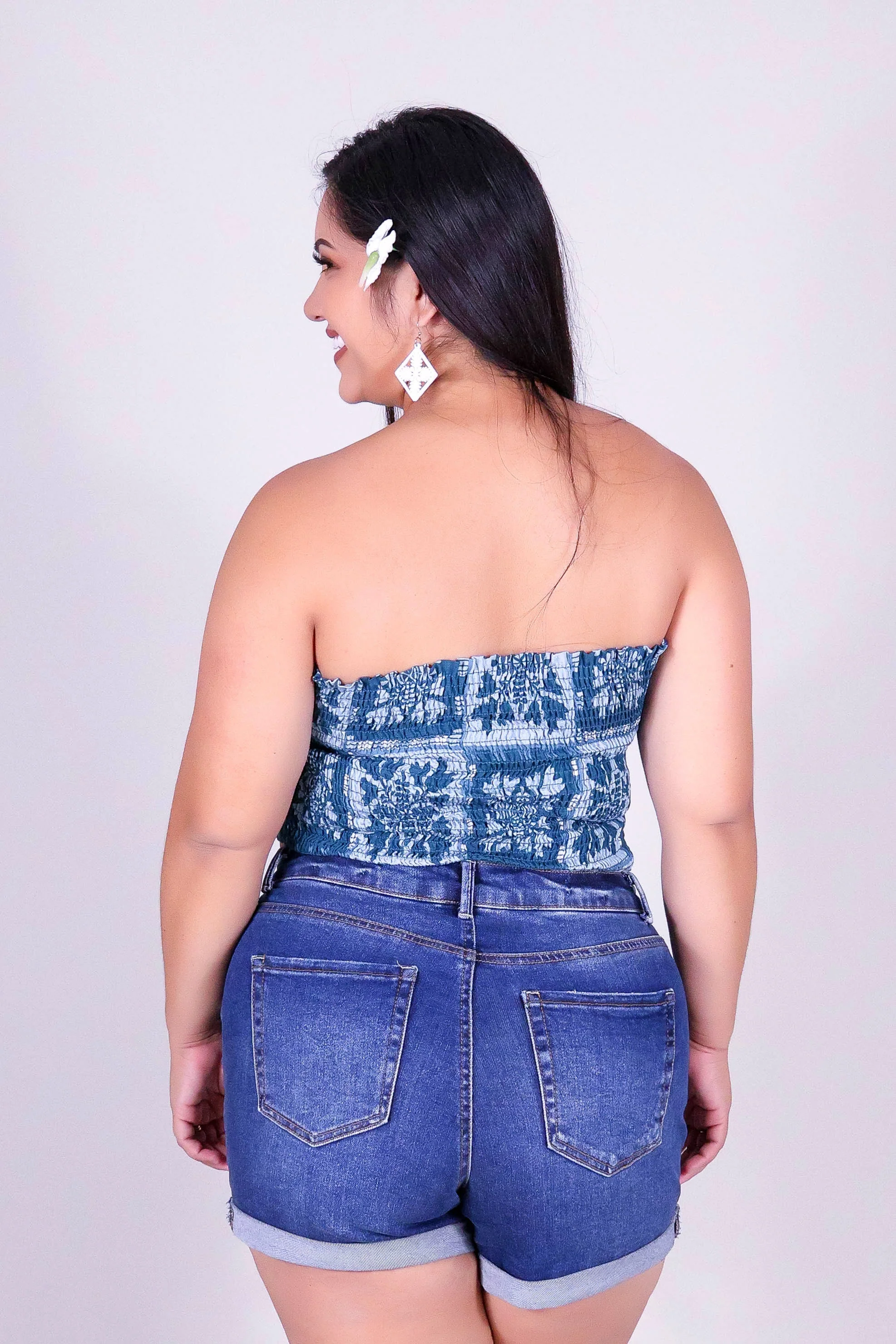 ULEI QUILT SMOCKED TUBE TOP - Image 4