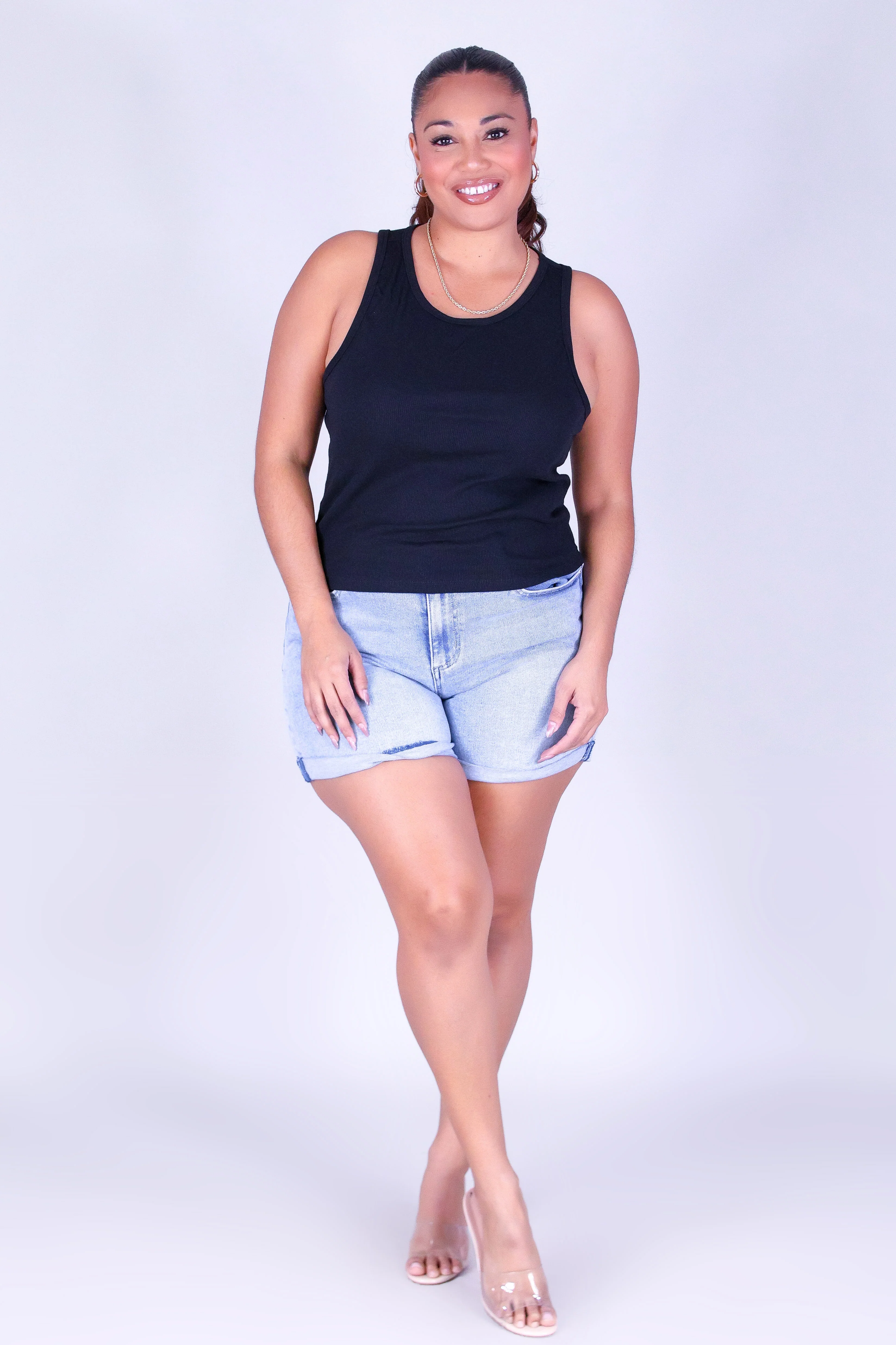 SLEEK IN RIBS TANK TOP