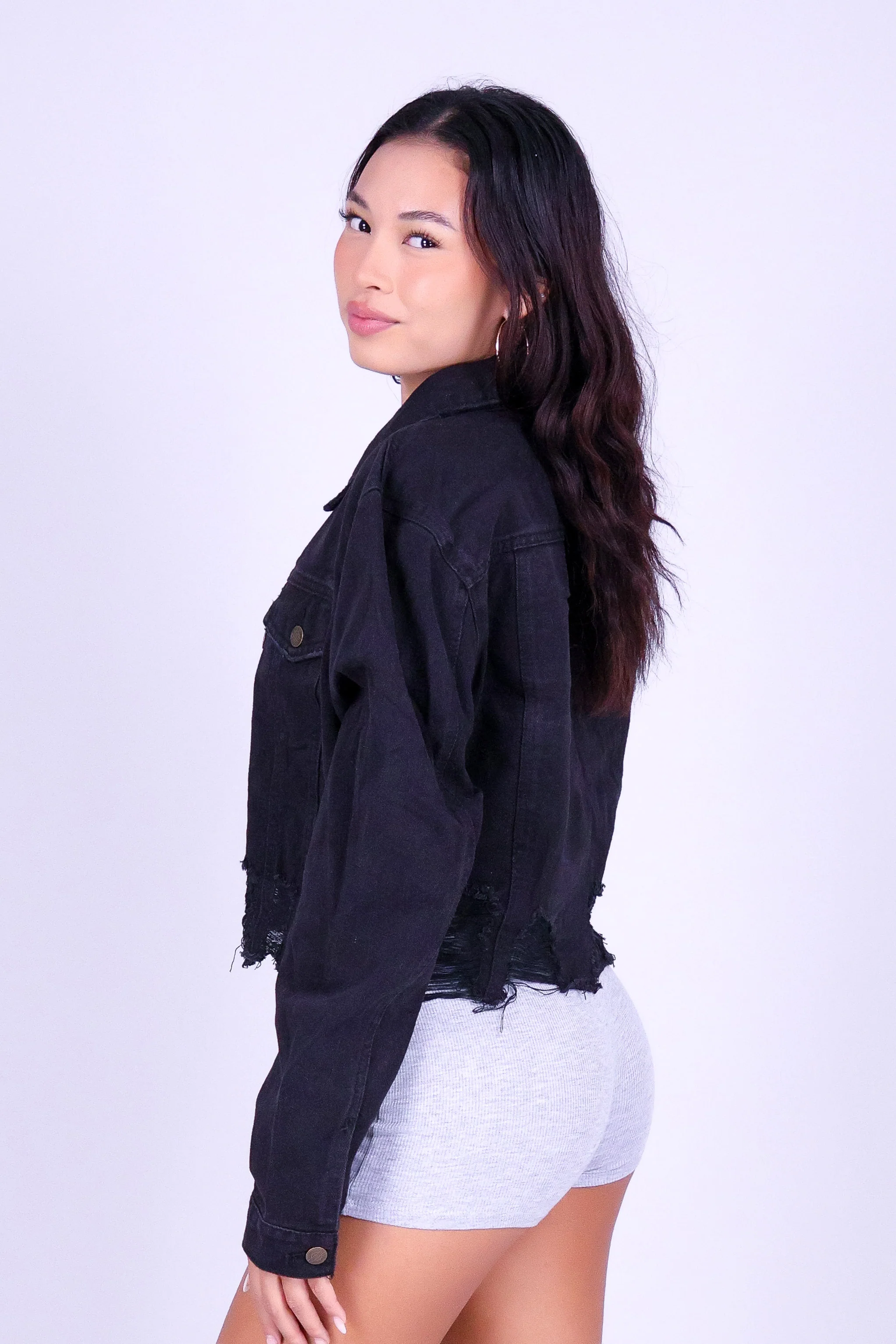 VINTAGE LINE DENIM JACKET - Image 3