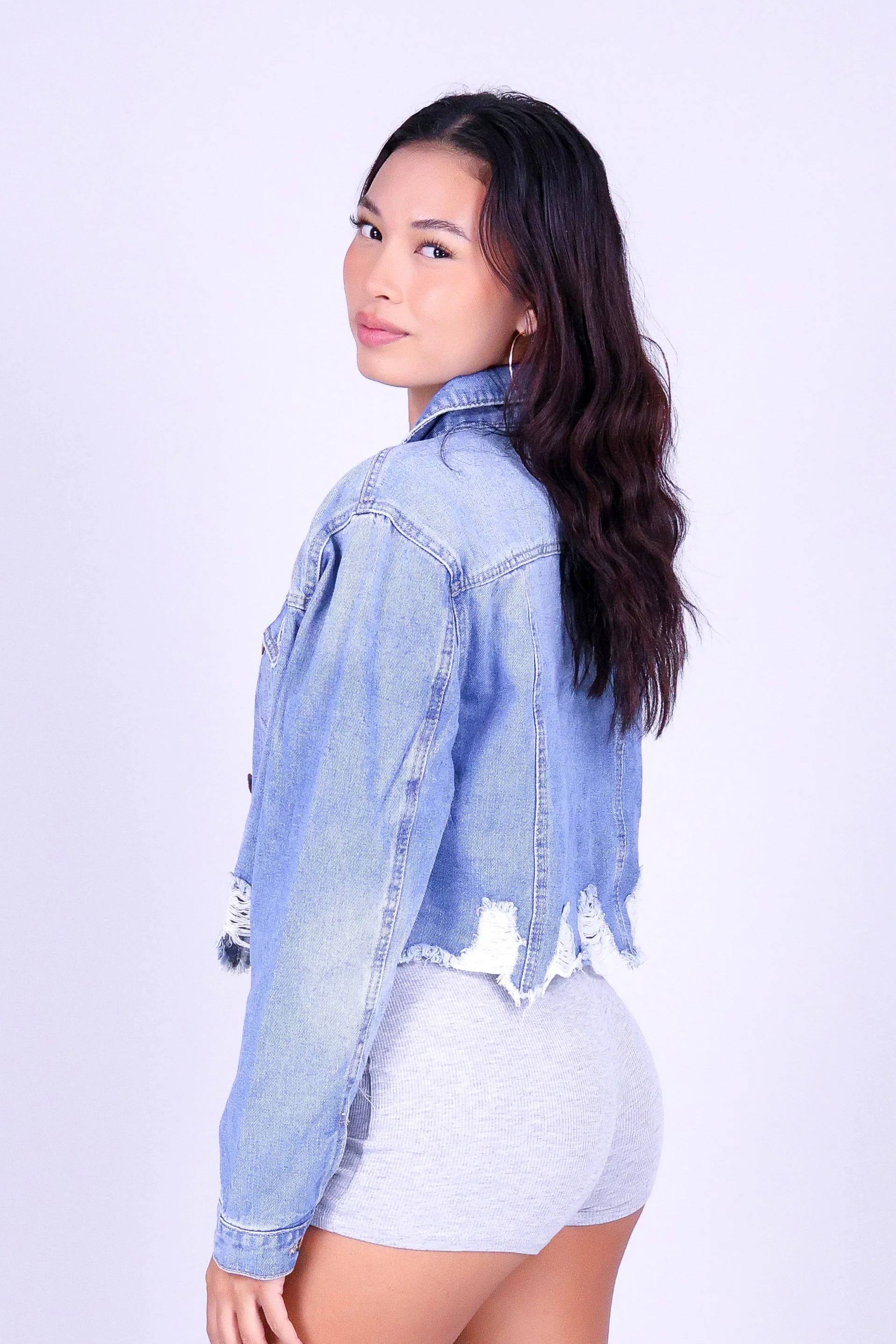 VINTAGE LINE DENIM JACKET - Image 3