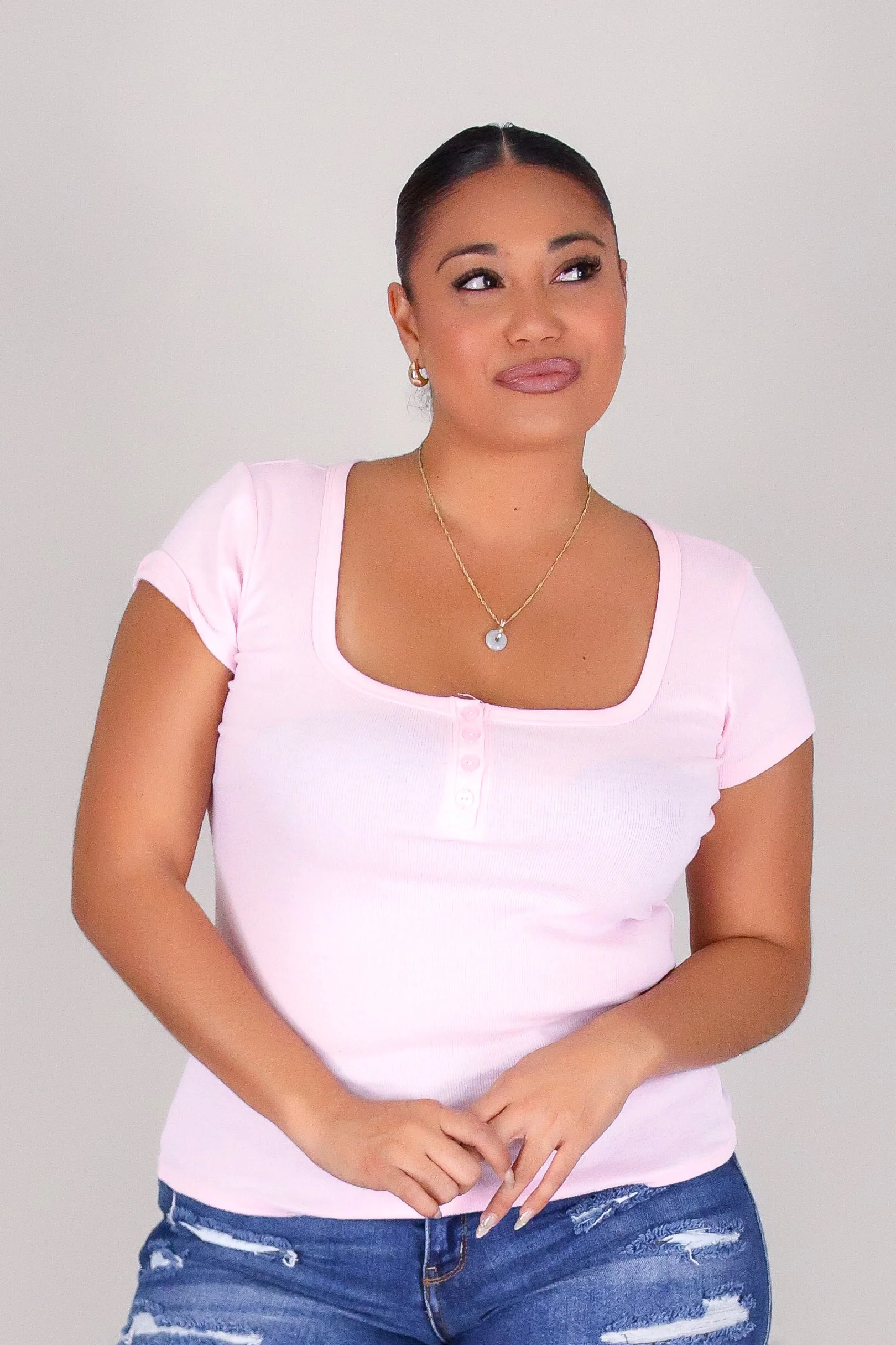 EFFORTLESS SQUARE NECK TOP - Image 2