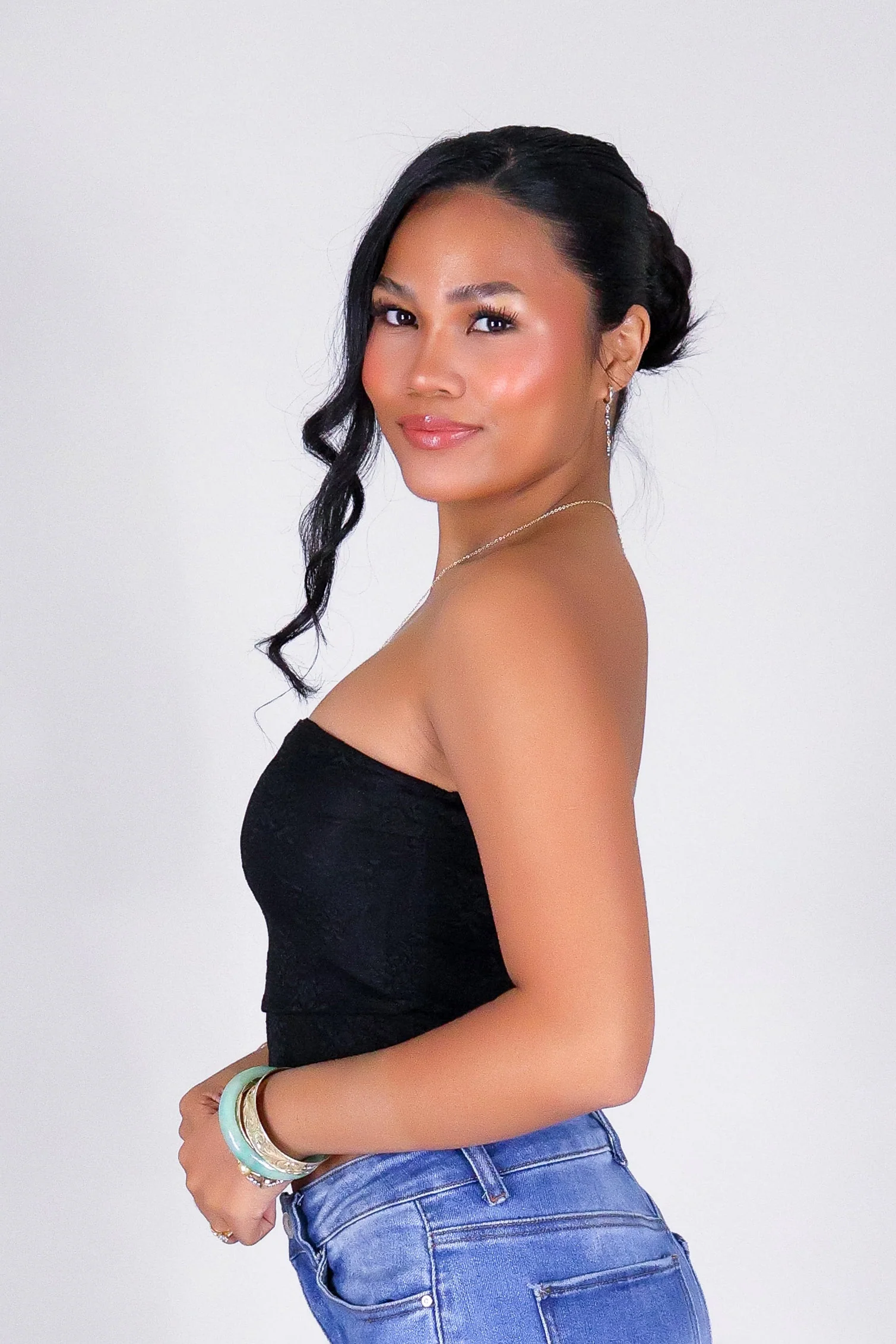THE LACE CROP TUBE TOP - Image 3