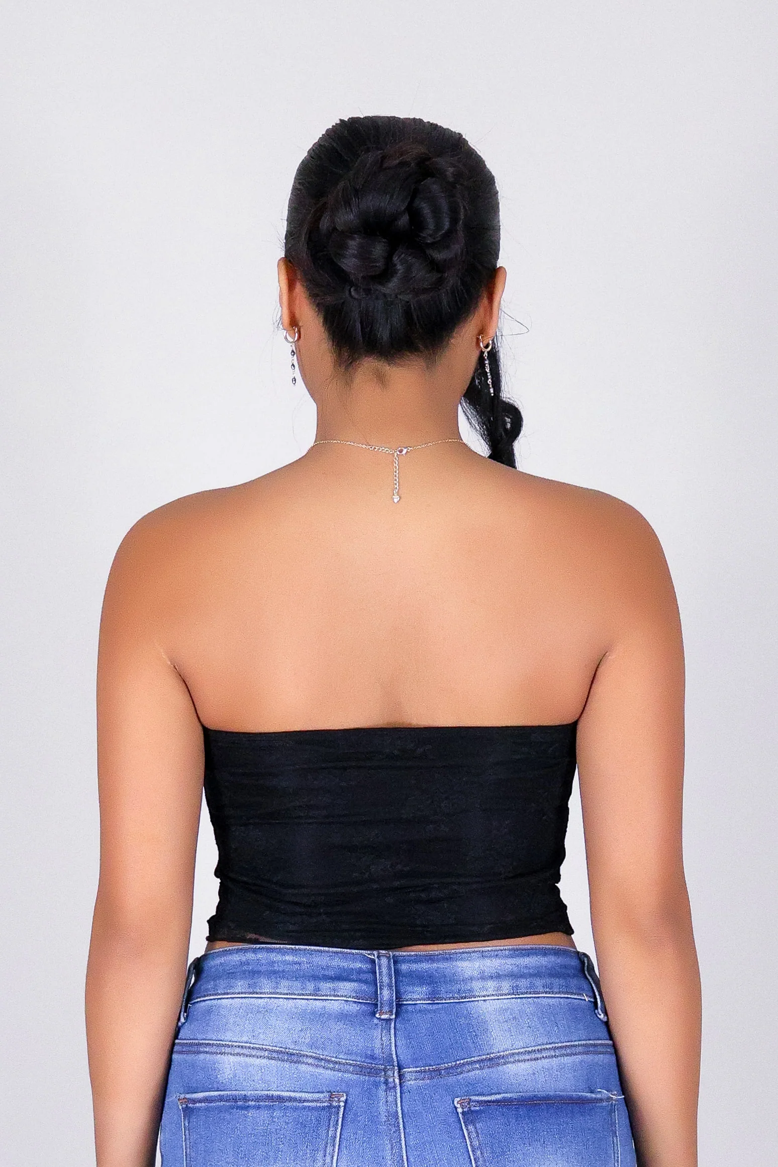 THE LACE CROP TUBE TOP - Image 4