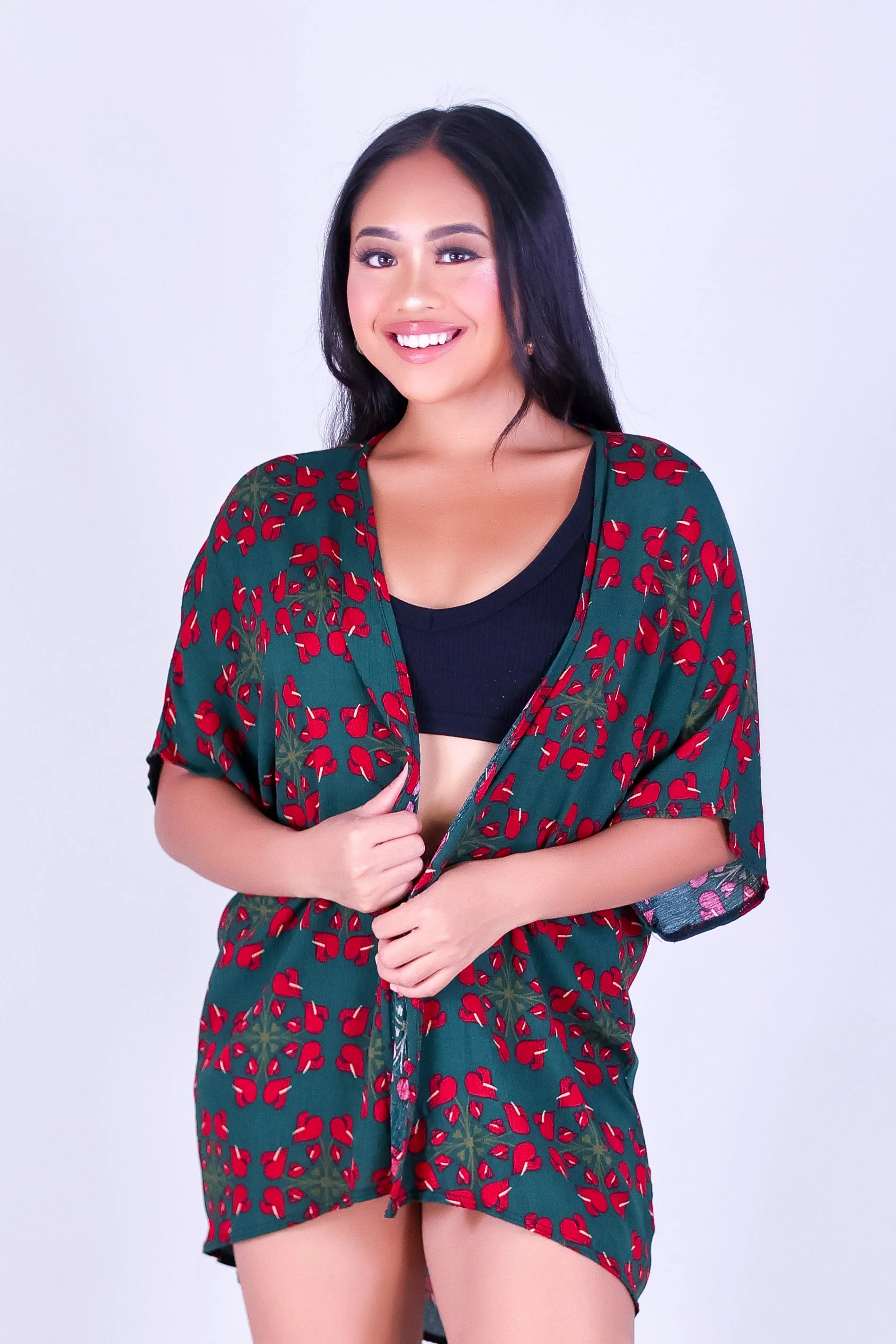 ANTHURIUM QUILT CARDIGAN - Image 2