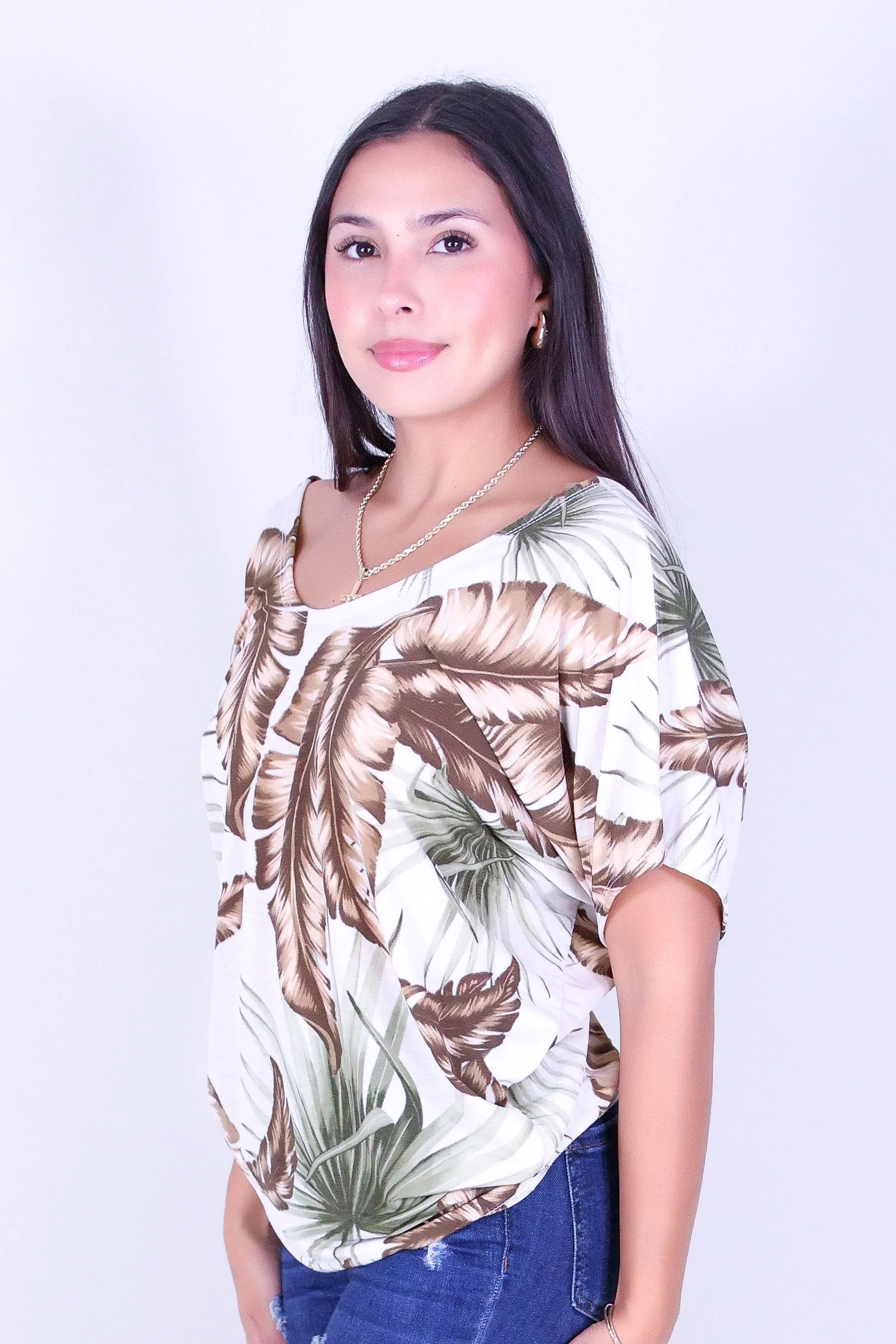 PARADISE LEAF DOLMAN TOP - Image 3